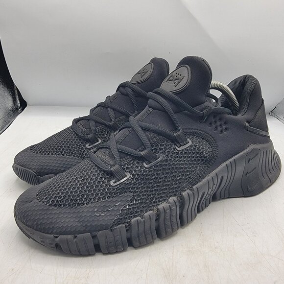 Nike Free Metcon 4 Mens 10.5 Triple Black Athletic Training Shoes CT3886-007 - Picture 3 of 15